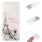 For Samsung Galaxy S20 FE Coloured Drawing Pattern Transparent TPU Protective Case(Tower Bicycle) - 1
