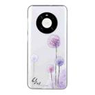 For Huawei Mate 40 Coloured Drawing Pattern Transparent TPU Protective Case(Dandelion) - 1