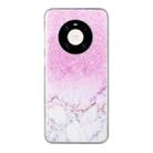 For Huawei Mate 40 Coloured Drawing Pattern Transparent TPU Protective Case(Marble) - 1