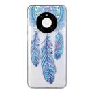 For Huawei Mate 40 Pro Coloured Drawing Pattern Transparent TPU Protective Case(Windmill) - 1