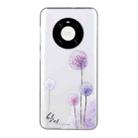 For Huawei Mate 40 Pro Coloured Drawing Pattern Transparent TPU Protective Case(Dandelion) - 1