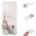 For Huawei P smart 2021 Coloured Drawing Pattern Transparent TPU Protective Case(Tower Bicycle) - 1