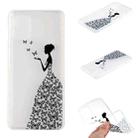 For Huawei P smart 2021 Coloured Drawing Pattern Transparent TPU Protective Case(Butterfly Girl) - 1