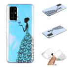 For Xiaomi Mi 10T Coloured Drawing Pattern Transparent TPU Protective Case(Butterfly Girl) - 1