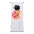 For Xiaomi Mi 10T Lite Coloured Drawing Pattern Transparent TPU Protective Case(Flower) - 1