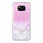 For Xiaomi Poco X3 Coloured Drawing Pattern Transparent TPU Protective Case(Marble) - 1