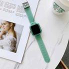 Candy Color Transparent TPU Watch Band For Apple Watch Series 7  41mm / & 6 & SE & 5 & 4 40mm  (Green) - 1
