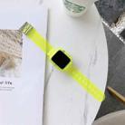 Candy Color Transparent TPU Watch Band For Apple Watch Series 7  41mm / & 6 & SE & 5 & 4 40mm  (Yellow Green) - 1