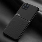 For Huawei Enjoy 20 5G Classic Tilt Strip Grain Magnetic Shockproof PC + TPU Case(Black) - 1