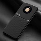 For Huawei Mate 40 Classic Tilt Strip Grain Magnetic Shockproof PC + TPU Case(Black) - 1