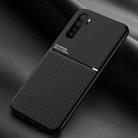 For Huawei nova 7 SE Classic Tilt Strip Grain Magnetic Shockproof PC + TPU Case(Black) - 1