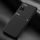 For Huawei Honor X10 Max 5G Classic Tilt Strip Grain Magnetic Shockproof PC + TPU Case(Black) - 1