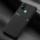 For Huawei Honor Play 9A Classic Tilt Strip Grain Magnetic Shockproof PC + TPU Case(Black) - 1