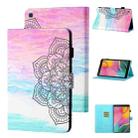 For Samsung Galaxy Tab A 8.0 (2019) T290/T295 Coloured Drawing Stitching Horizontal Flip Leather Case with Holder & Card Slot (Colorful Mandala) - 1