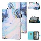 For Amazon Kindle Fire HD8 (2020) Coloured Drawing Stitching Horizontal Flip Leather Case with Holder & Card Slot & Sleep / Wake-up Function(Quicksand) - 1