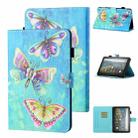 For Amazon Kindle Fire HD8 (2020) Coloured Drawing Stitching Horizontal Flip Leather Case with Holder & Card Slot & Sleep / Wake-up Function(Colorful Butterflies) - 1