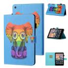 For Amazon Kindle Fire HD10 2015 / 2017 / 2019 Coloured Drawing Stitching Horizontal Flip Leather Case with Holder & Card Slot & Sleep / Wake-up Function(Colorful Elephant) - 1