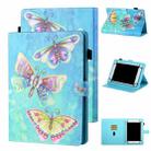 For 7 inch Tablet Universal Coloured Drawing Stitching Horizontal Flip Leather Case with Holder & Card Slot(Colorful Butterflies) - 1