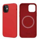For iPhone 12 mini NILLKIN Flex Pure Pro Series Silicone Magsafe Case (Red) - 1