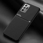 For Samsung Galaxy Note20 Ultra Classic Tilt Strip Grain Magnetic Shockproof PC + TPU Case(Black) - 1