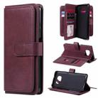 For Xiaomi Poco X3 NFC Multifunctional Magnetic Copper Buckle Horizontal Flip Leather Case with Bracket & 10 Card Slots & Wallet & Photo Frame(Wine Red) - 1