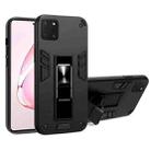 For Samsung Galaxy A81 2 in 1 PC + TPU Shockproof Protective Case with Invisible Holder(Black) - 1