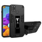 For Samsung Galaxy A21s 2 in 1 PC + TPU Shockproof Protective Case with Invisible Holder(Black) - 1