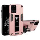 For Samsung Galaxy S20 Ultra 2 in 1 PC + TPU Shockproof Protective Case with Invisible Holder(Rose Gold) - 1