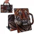 For Galaxy Tab S6 T860 / T865 3D Colored Drawing Horizontal Flip Leather Case with Holder & Card Slot & Wallet & Handle(Siberian Tiger) - 1