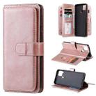 For OPPO Realme C15 Multifunctional Magnetic Copper Buckle Horizontal Flip Solid Color Leather Case with 10 Card Slots & Wallet & Holder & Photo Frame(Rose Gold) - 1
