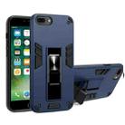 2 in 1 PC + TPU Shockproof Protective Case with Invisible Holder For iPhone 8 Plus & 7 Plus(Royal Blue) - 1