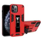 For iPhone 11 Pro 2 in 1 PC + TPU Shockproof Protective Case with Invisible Holder (Red) - 1