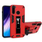 For Xiaomi Redmi Note 8 2 in 1 PC + TPU Shockproof Protective Case with Invisible Holder(Red) - 1
