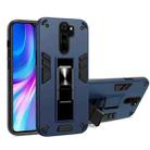 For Xiaomi Redmi Note 8 Pro 2 in 1 PC + TPU Shockproof Protective Case with Invisible Holder(Royal Blue) - 1