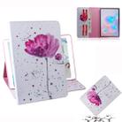 For Galaxy Tab S6 T860 / T865 3D Colored Drawing Horizontal Flip Leather Case with Holder & Card Slots & Wallet(Purple Orchid) - 1