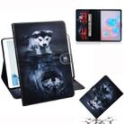 For Galaxy Tab S6 T860 / T865 3D Colored Drawing Horizontal Flip Leather Case with Holder & Card Slots & Wallet(Wolf and Dog) - 1