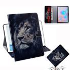 For Galaxy Tab S6 T860 / T865 3D Colored Drawing Horizontal Flip Leather Case with Holder & Card Slots & Wallet(Lion) - 1
