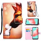 For Samsung Galaxy A32 5G 3D Painting Horizontal Flip Leather Case with Holder & Card Slot & Lanyard(Hound) - 1