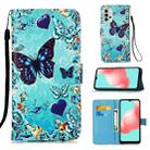 For Samsung Galaxy A32 5G 3D Painting Horizontal Flip Leather Case with Holder & Card Slot & Lanyard(Butterfly) - 1