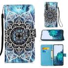 For Samsung Galaxy S21 5G 3D Painting Horizontal Flip Leather Case with Holder & Card Slot & Lanyard(Mandala) - 1