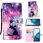 For Samsung Galaxy S21 5G 3D Painting Horizontal Flip Leather Case with Holder & Card Slot & Lanyard(Panda) - 1