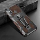 For Xiaomi Redmi Note 6 Armor Warrior Shockproof PC + TPU Protective Case(Coffee) - 1