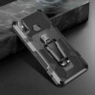 For Xiaomi Redmi Note 6 Armor Warrior Shockproof PC + TPU Protective Case(Black) - 1