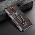 For Xiaomi Redmi Note 8 Pro Armor Warrior Shockproof PC + TPU Protective Case(Coffee) - 1