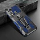 For Motorola One Fusion Armor Warrior Shockproof PC + TPU Protective Case(Blue) - 1