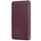 For Huawei Mate 40 Pro Multifunctional Magnetic Copper Buckle Horizontal Flip Solid Color Leather Case with 10 Card Slots & Wallet & Holder & Photo Frame(Wine Red) - 3
