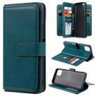 For Huawei Enjoy 20 5G Multifunctional Magnetic Copper Buckle Horizontal Flip Solid Color Leather Case with 10 Card Slots & Wallet & Holder & Photo Frame(Dark Green) - 1