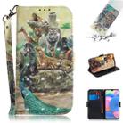 For Galaxy A30s 3D Colored Drawing Horizontal Flip Leather Case with Holder & Card Slot & Wallet & Lanyard(Zoo) - 1