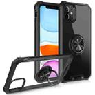 Armor Ring PC + TPU Magnetic Shockproof Protective Case For iPhone 11(Black) - 1