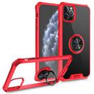 Armor Ring PC + TPU Magnetic Shockproof Protective Case For iPhone 11 Pro(Red) - 1